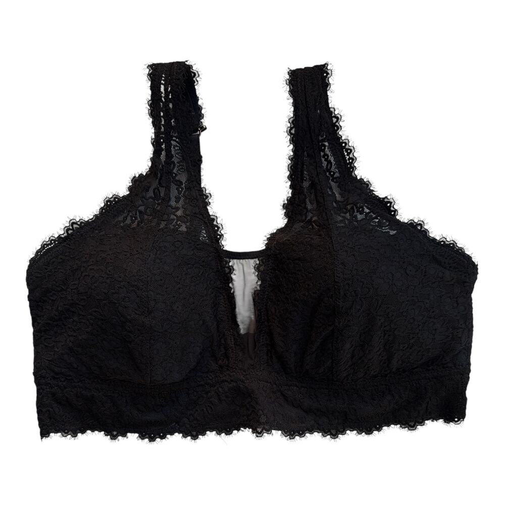 Aerie Lace Bralette Bra Size XXL Black New With Tags Wireless - Picture 5 of 5